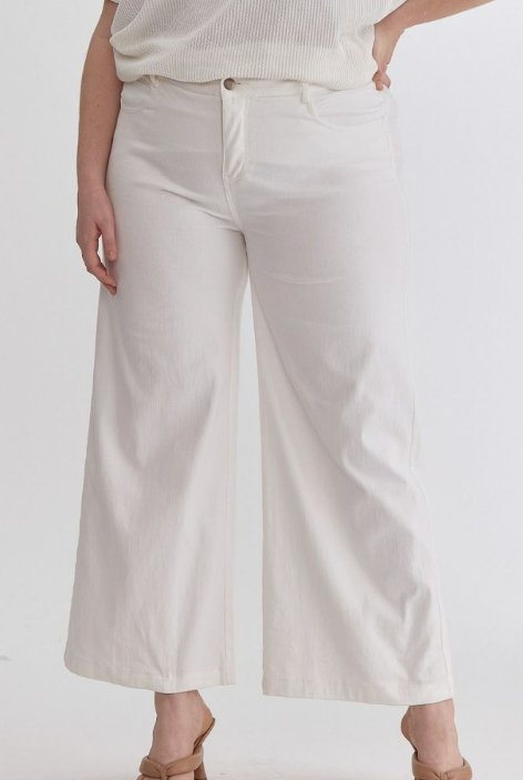 High Waisted Wide Leg Pants - Arrowhead Boutique