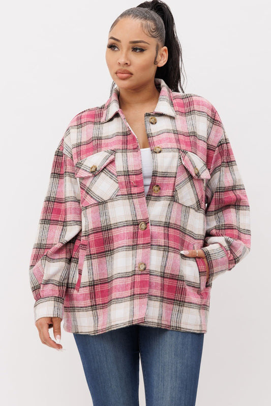 Pink flannel - Arrowhead Boutique