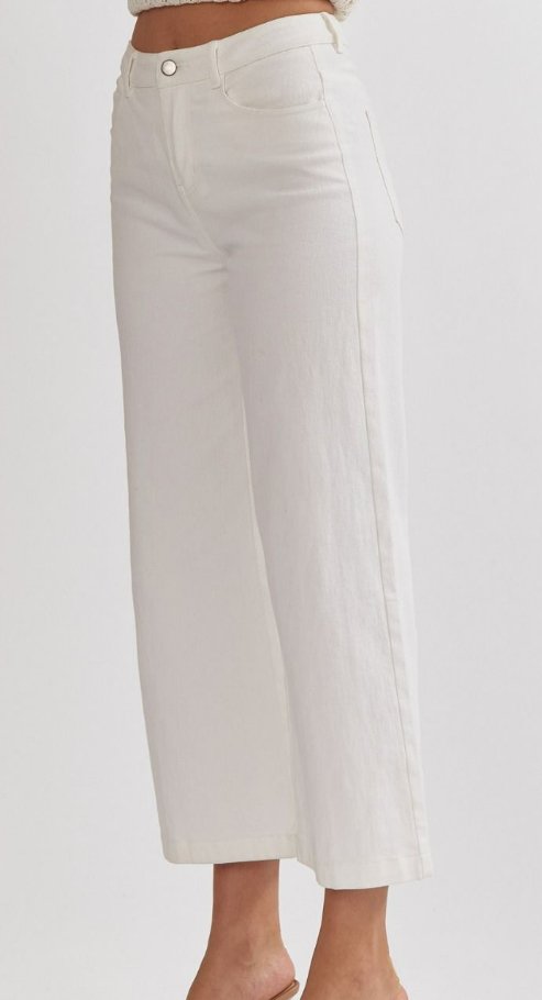 High Waisted Wide Leg Pants - Arrowhead Boutique